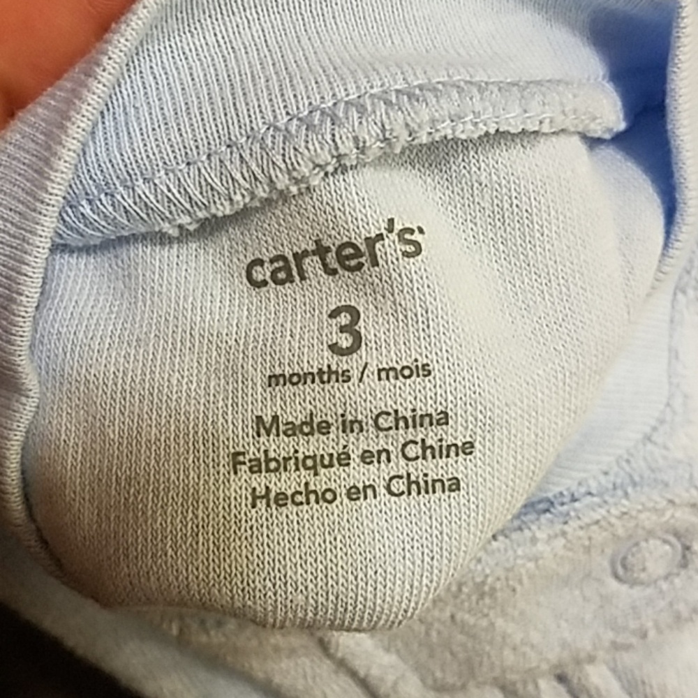 Carter's 3-month blue sleeper - Picture 4 of 5